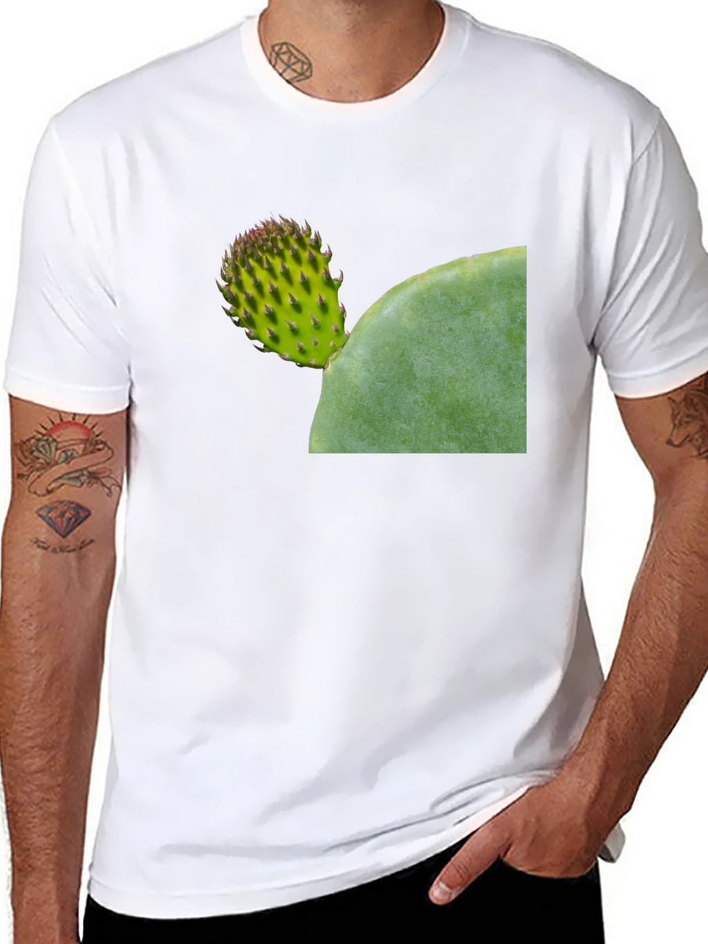 Cactus Graphic Tee - Black Casual Comfort