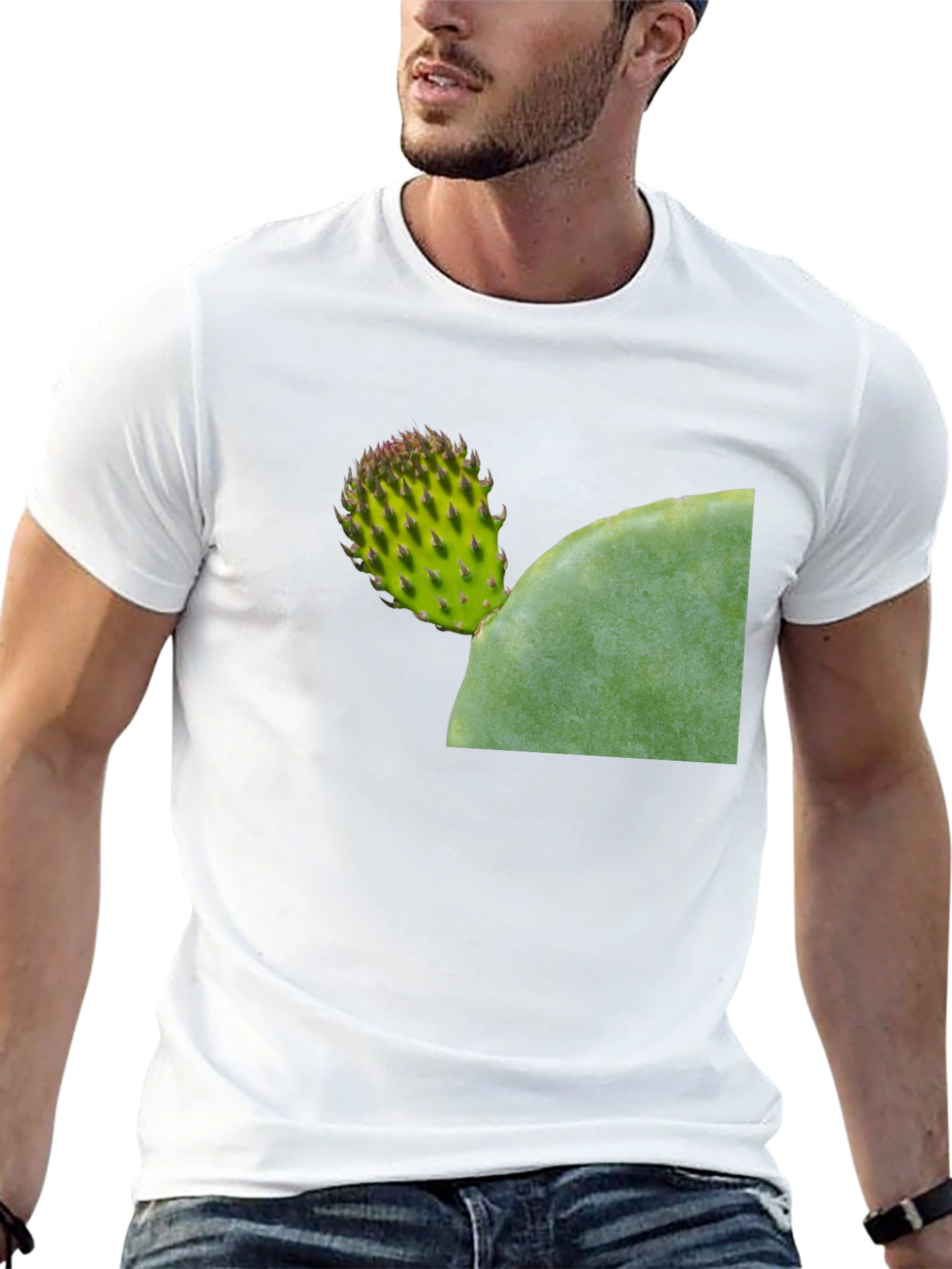 Cactus Graphic Tee - Black Casual Comfort