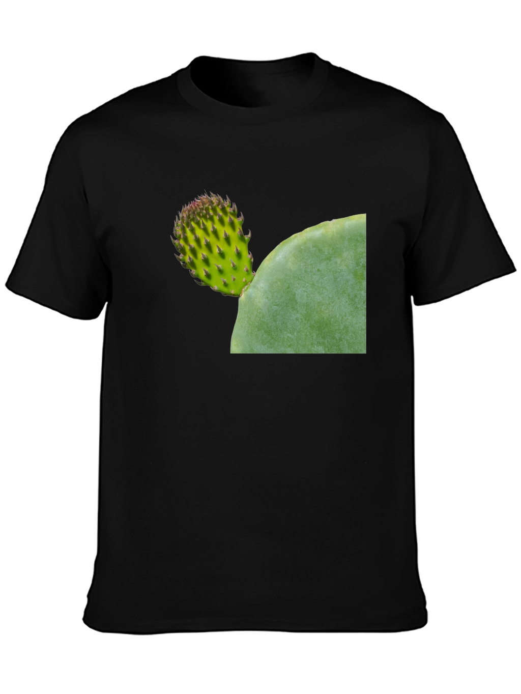 Cactus Graphic Tee - Black Casual Comfort