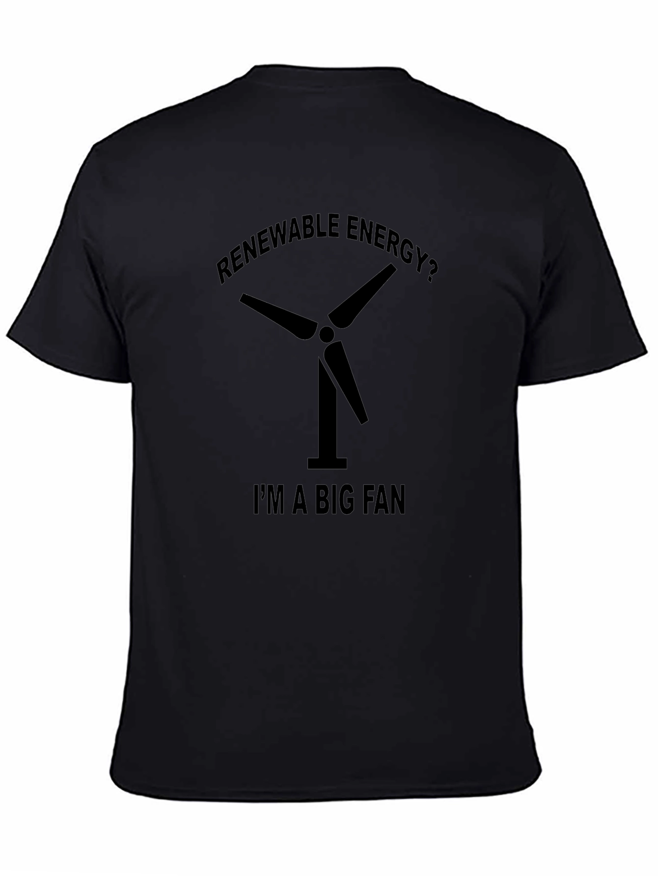 Renewable Energy Fan Black T-Shirt