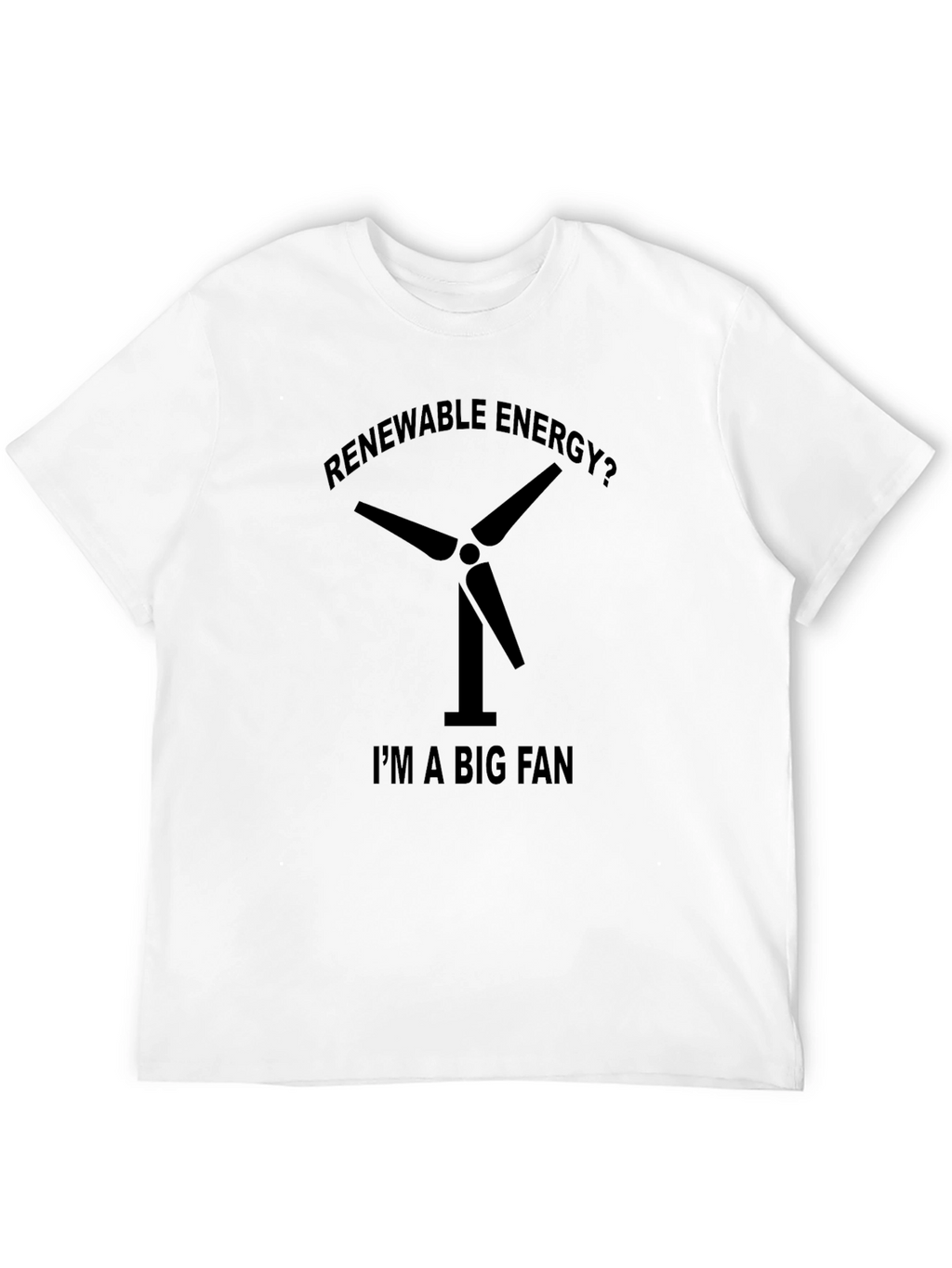 Renewable Energy Fan Black T-Shirt