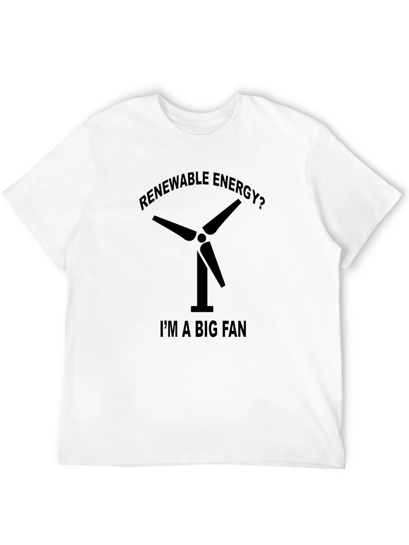 Renewable Energy Fan Black T-Shirt