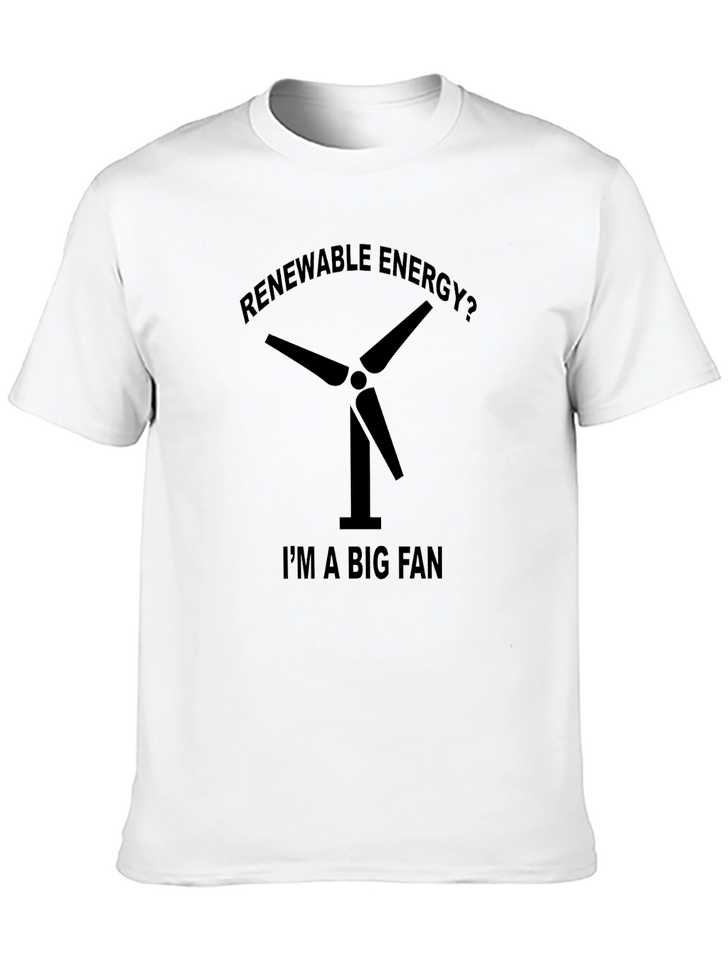 Renewable Energy Fan Black T-Shirt