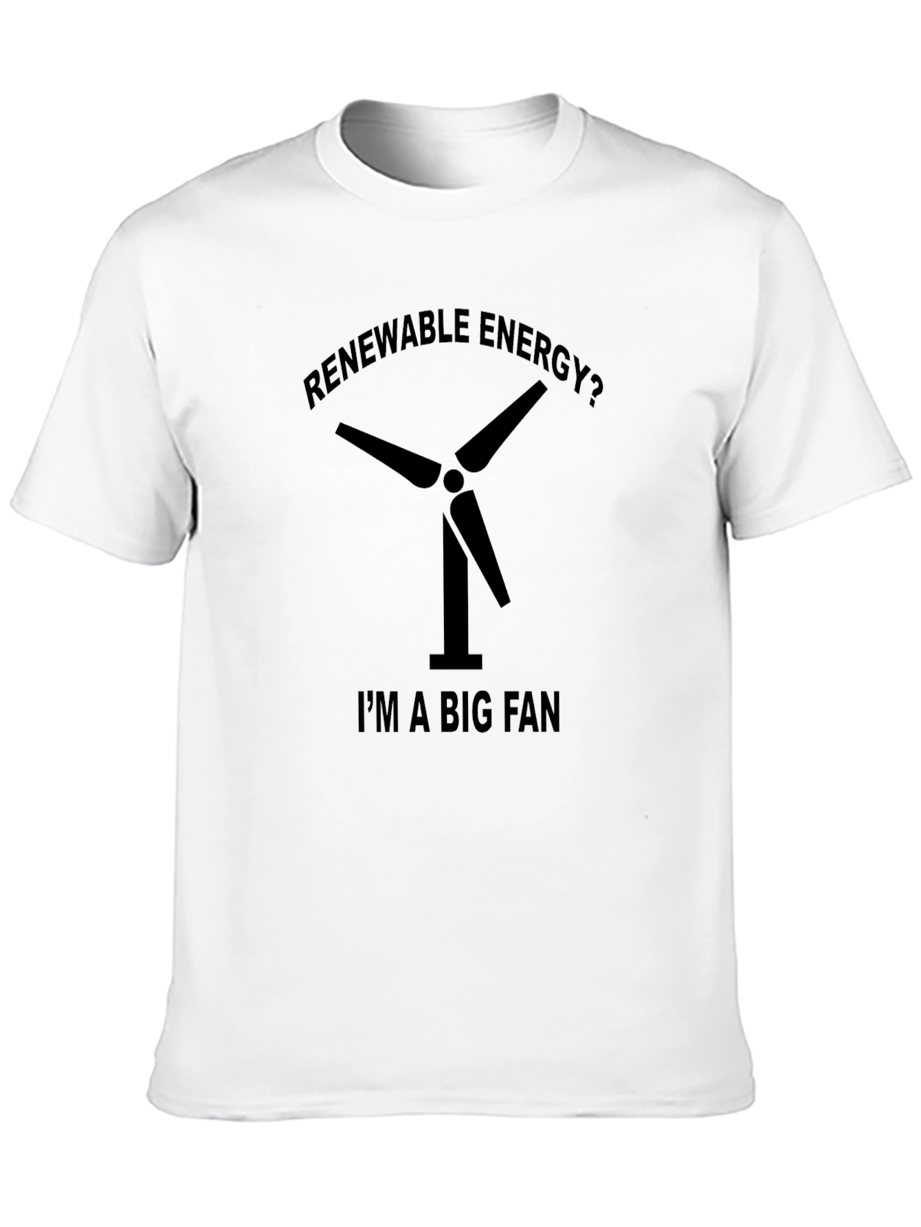 Renewable Energy Fan Black T-Shirt