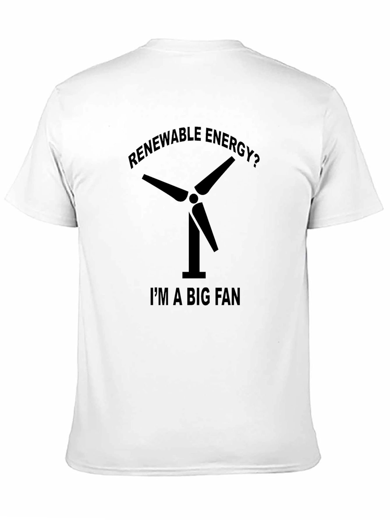 Renewable Energy Fan Black T-Shirt