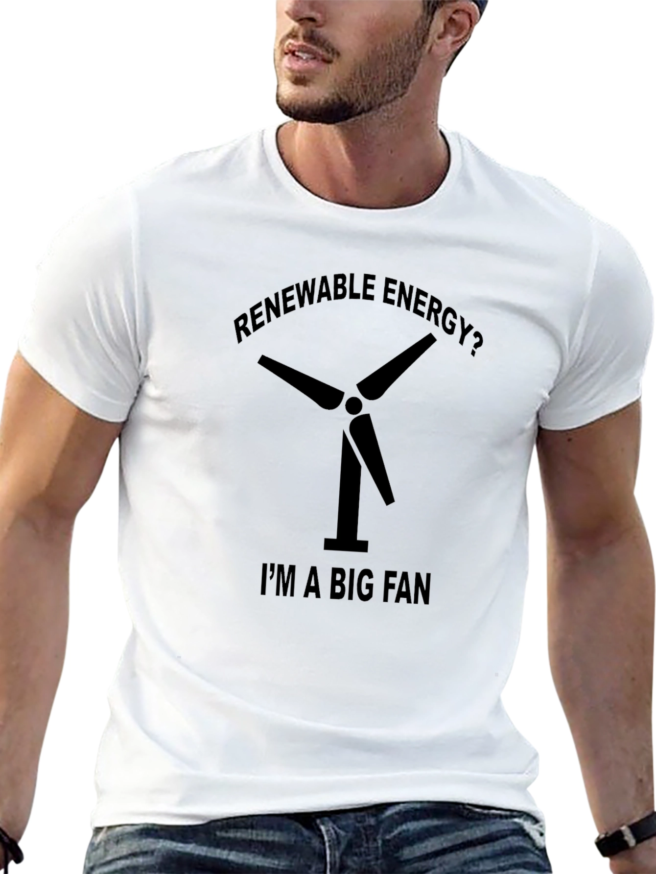 Renewable Energy Fan Black T-Shirt