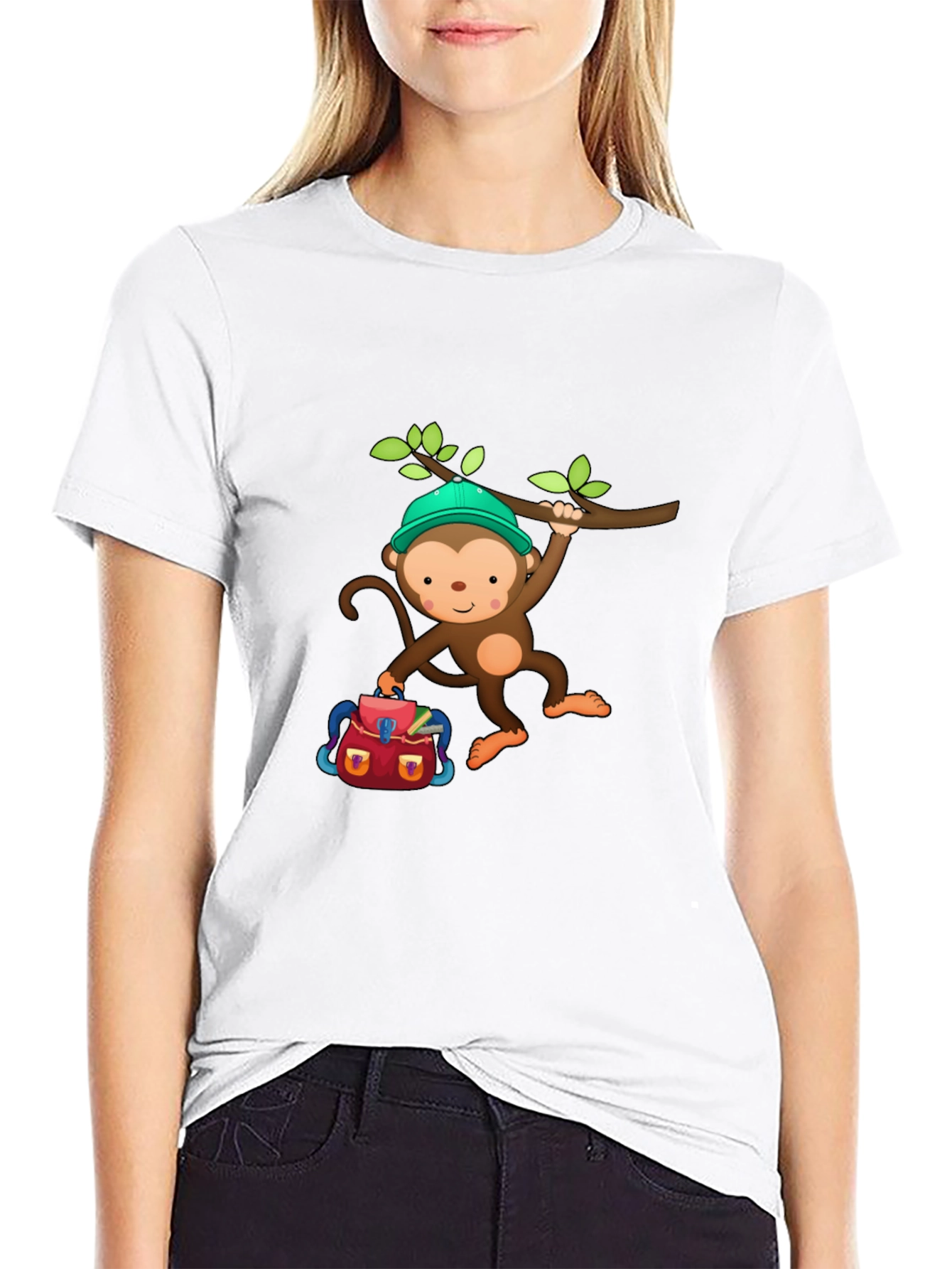 Monkey Backpack T-Shirt