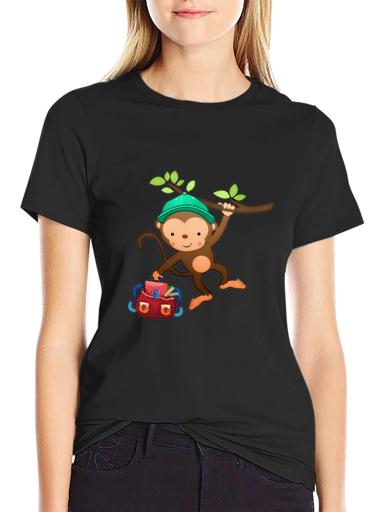Monkey Backpack T-Shirt