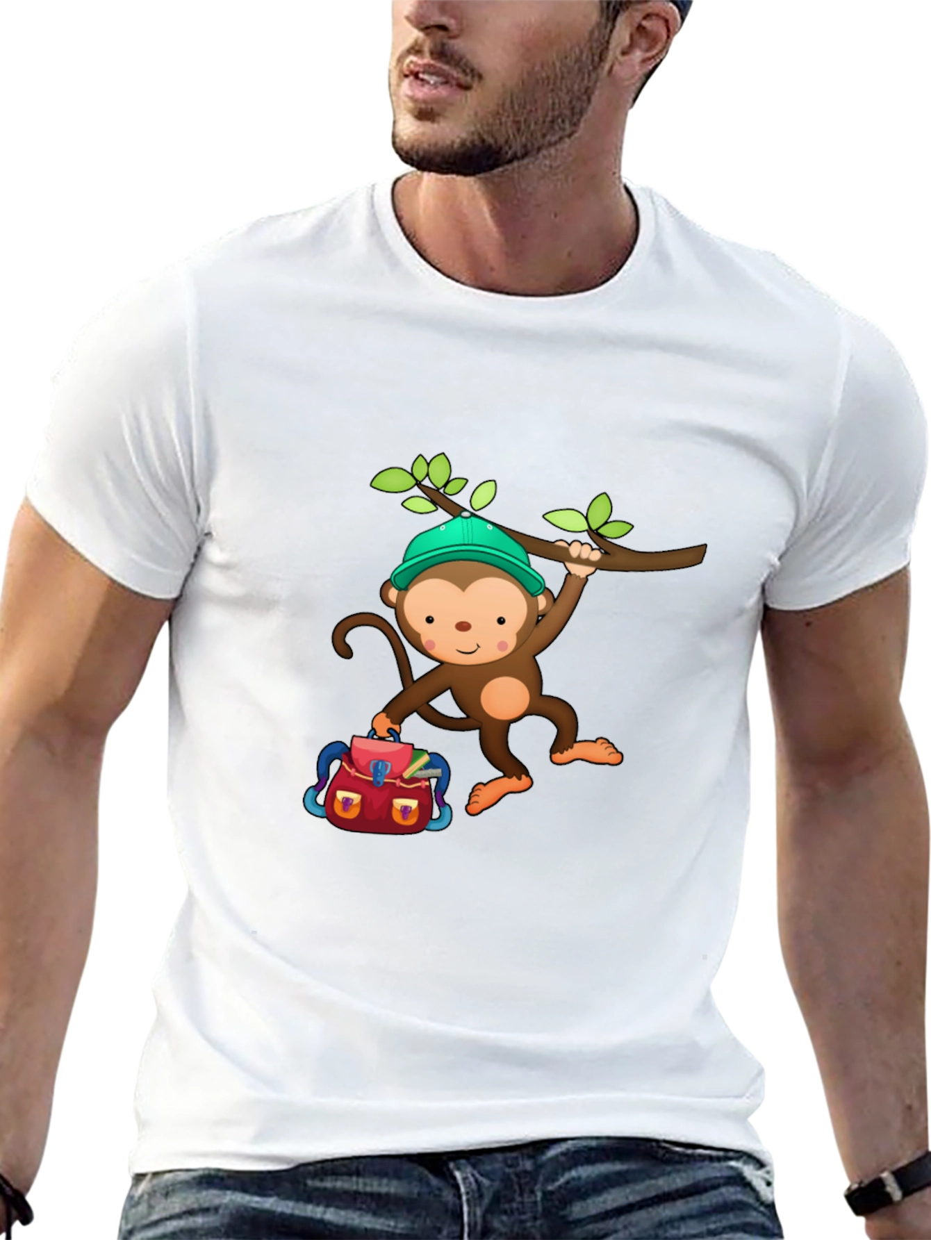 Monkey Backpack T-Shirt