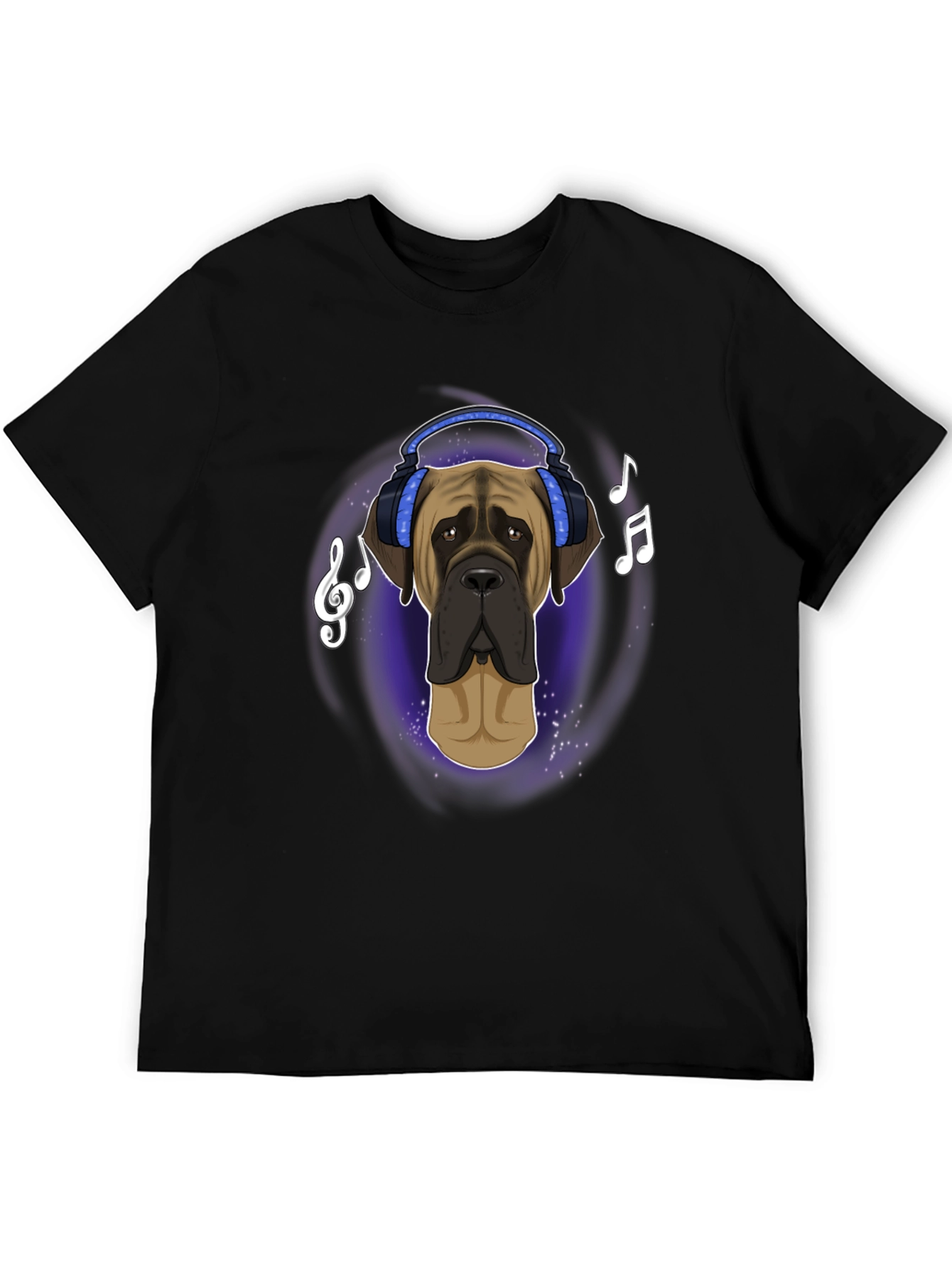 Dog in Headphones T-Shirt - Music Lover Tee