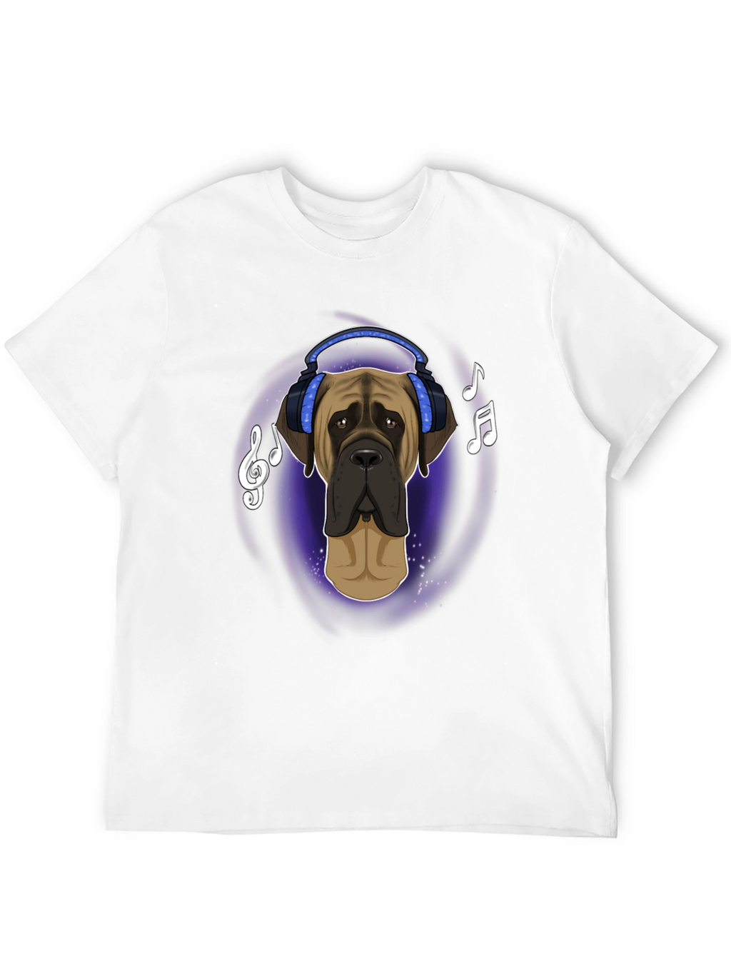 Dog in Headphones T-Shirt - Music Lover Tee