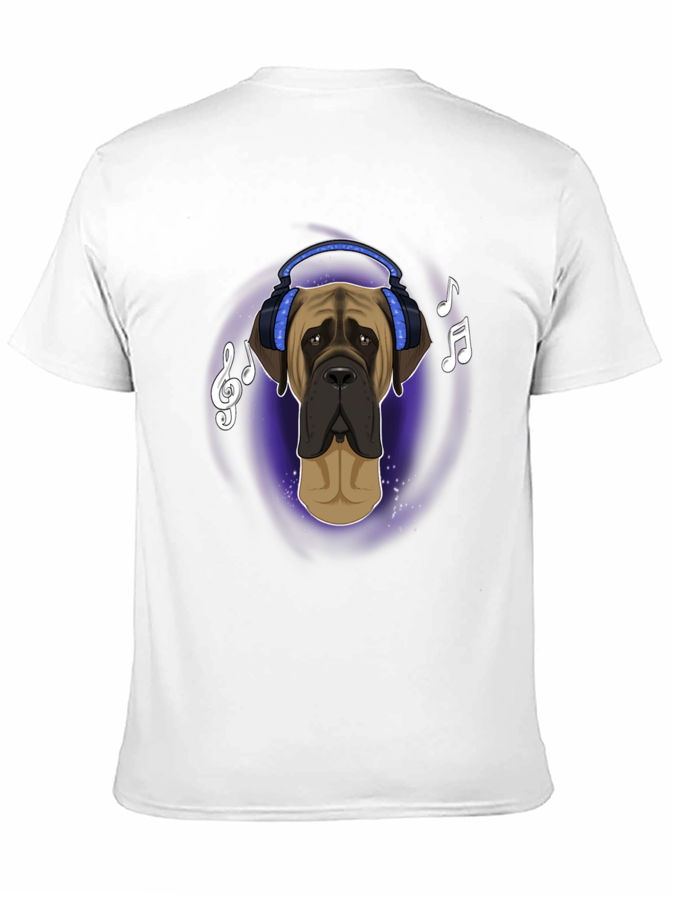 Dog in Headphones T-Shirt - Music Lover Tee