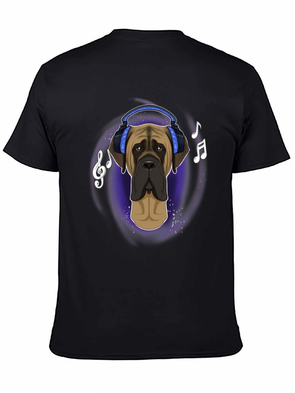 Dog in Headphones T-Shirt - Music Lover Tee