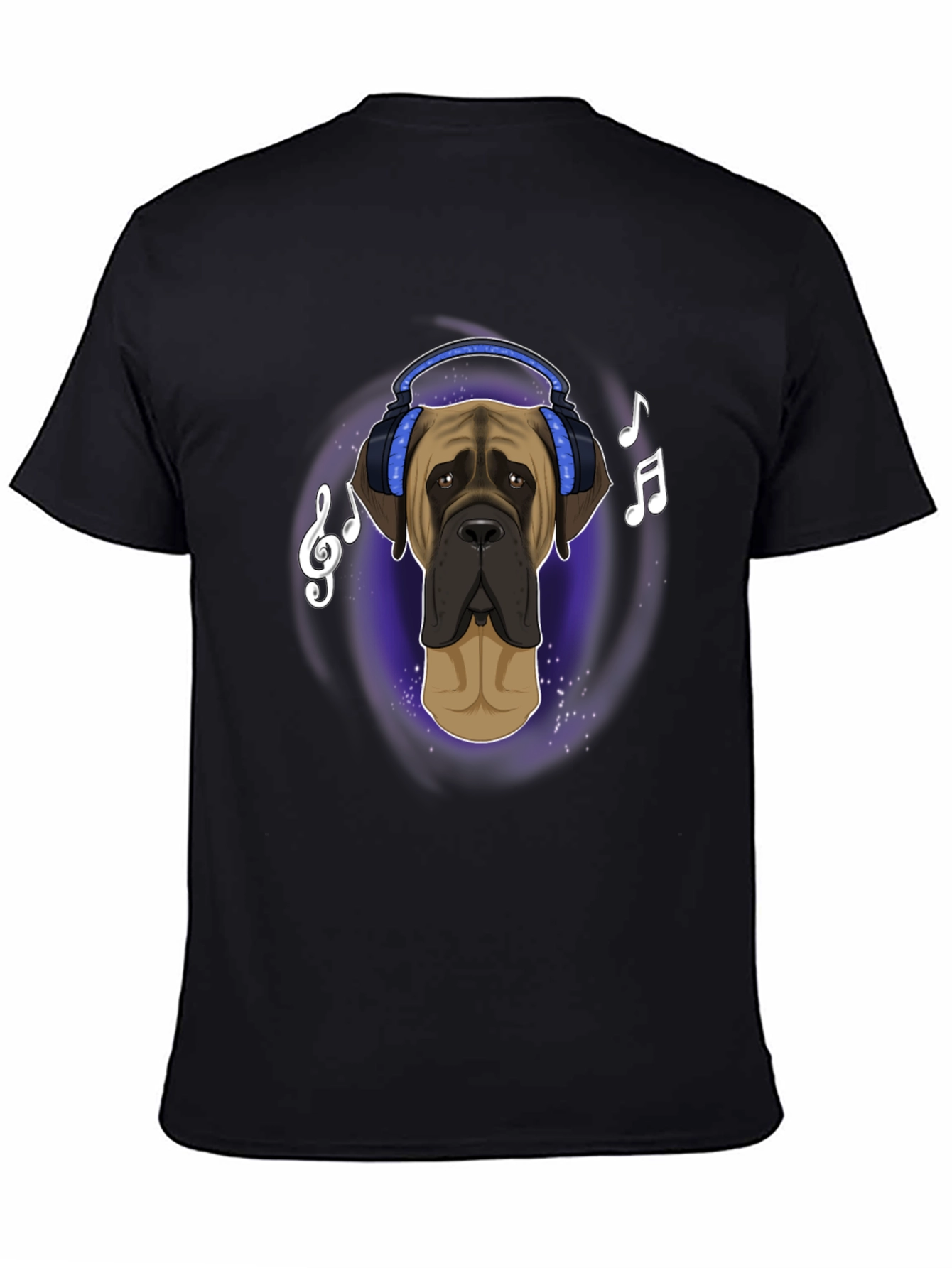 Dog in Headphones T-Shirt - Music Lover Tee