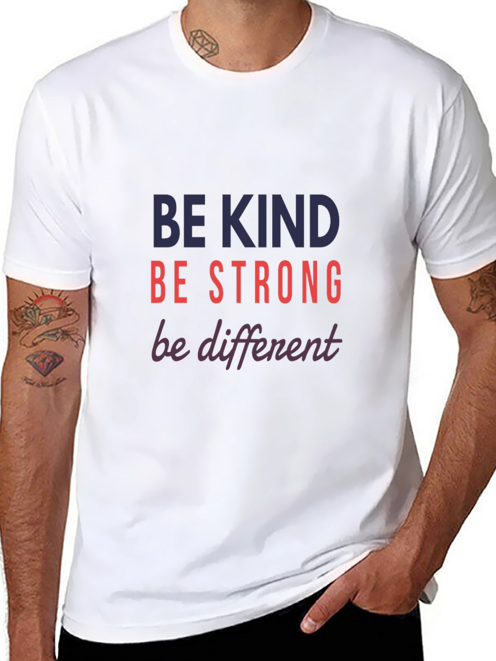 Be Kind Strong Different Graphic Tee