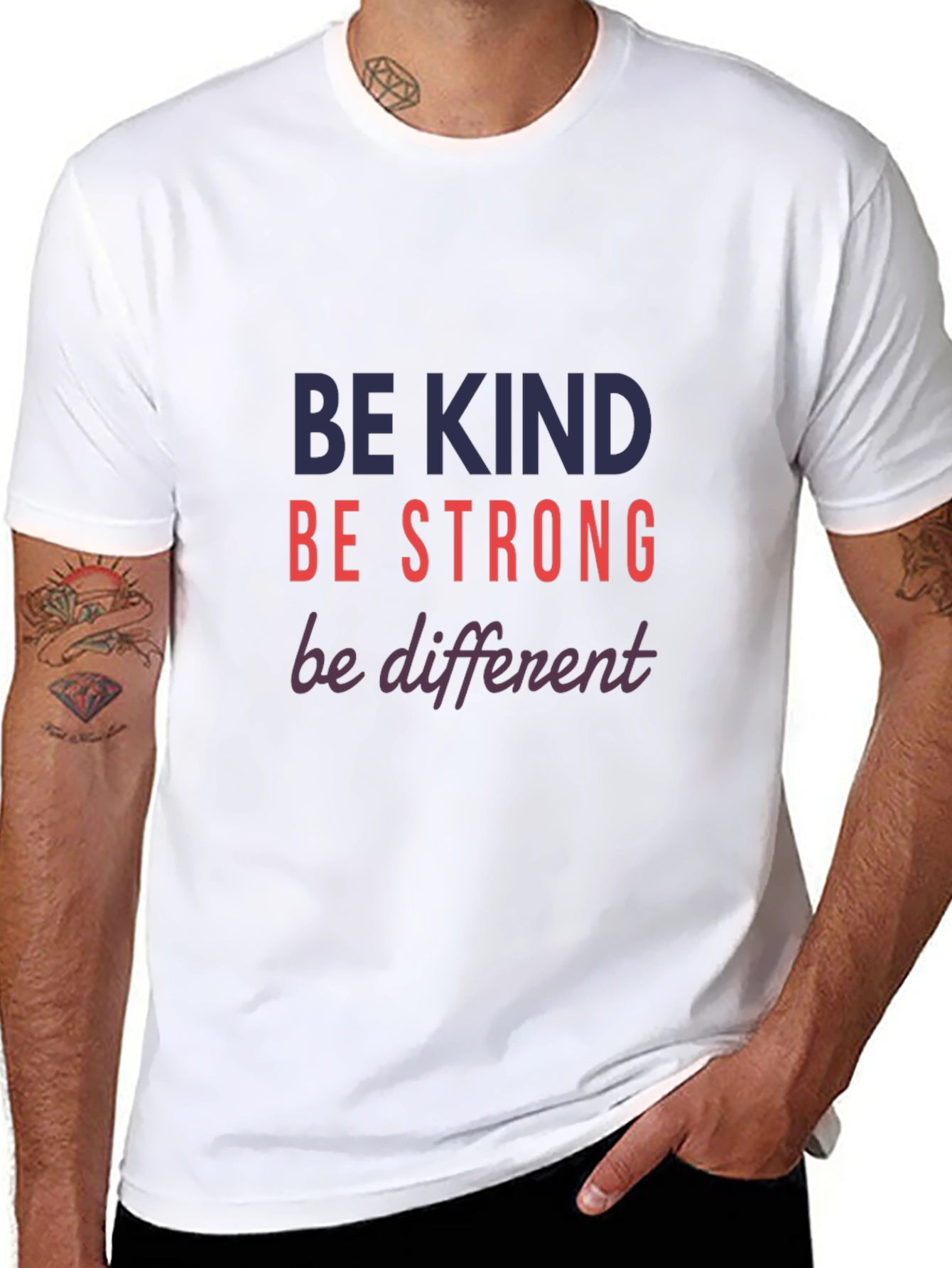 Be Kind Strong Different Graphic Tee