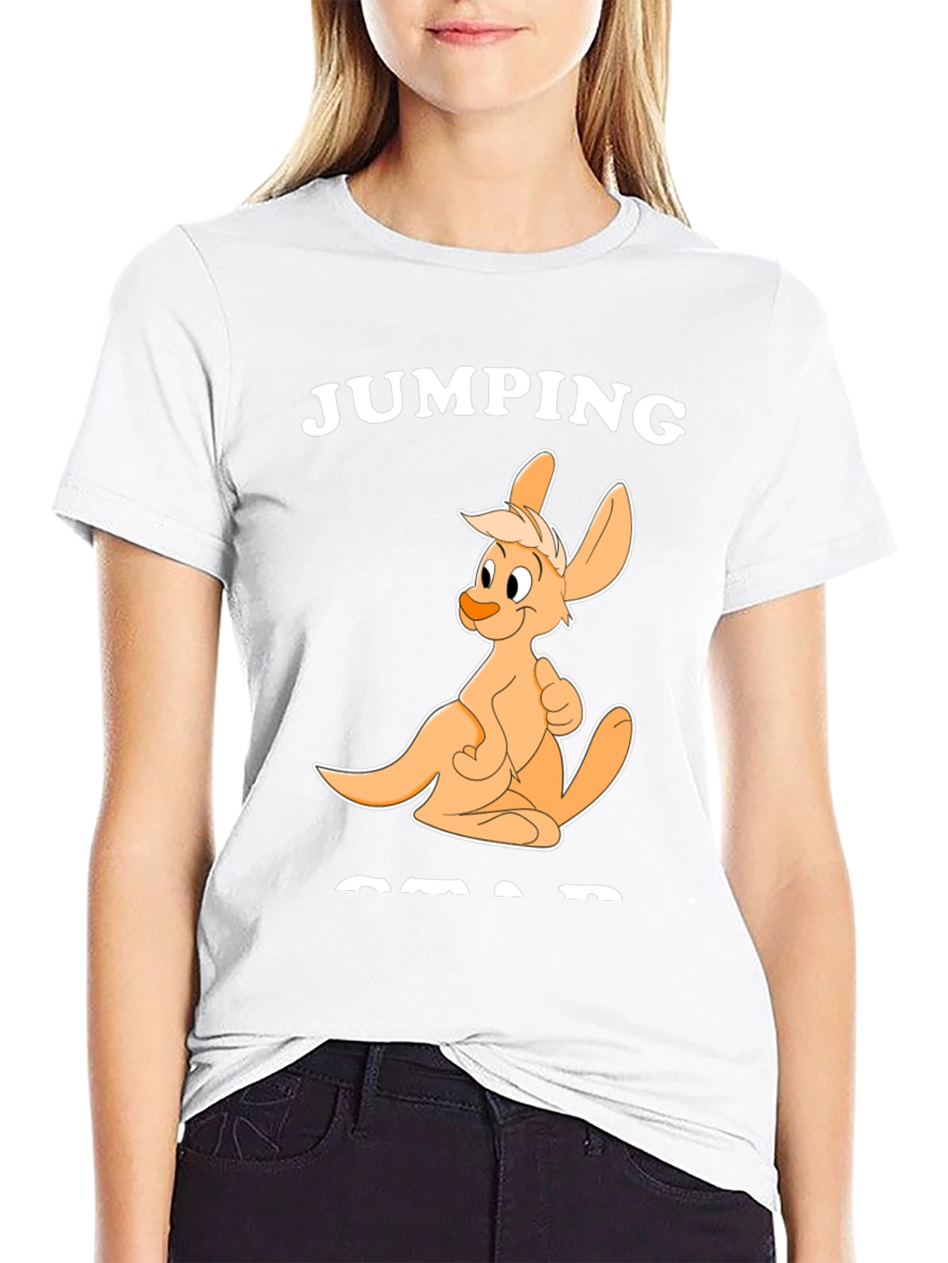 Jumping Squad Black Graphic T-Shirt