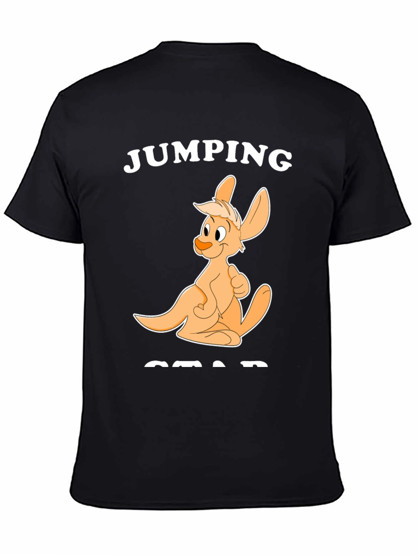 Jumping Squad Black Graphic T-Shirt