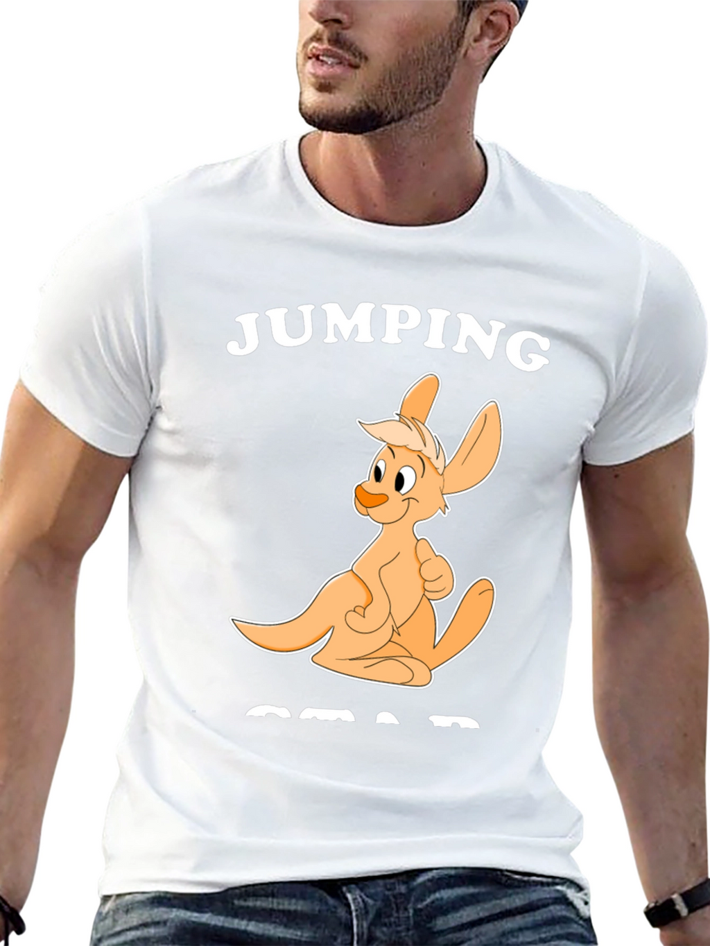 Jumping Squad Black Graphic T-Shirt