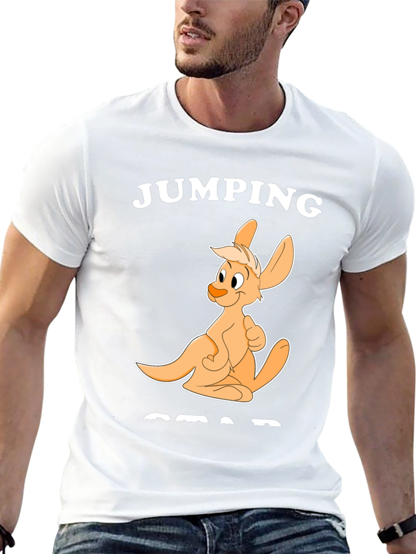 Jumping Squad Black Graphic T-Shirt