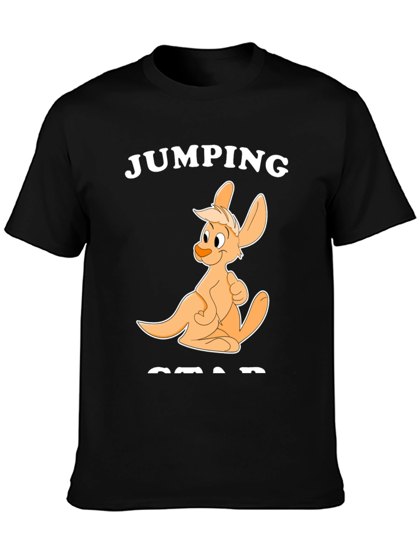 Jumping Squad Black Graphic T-Shirt