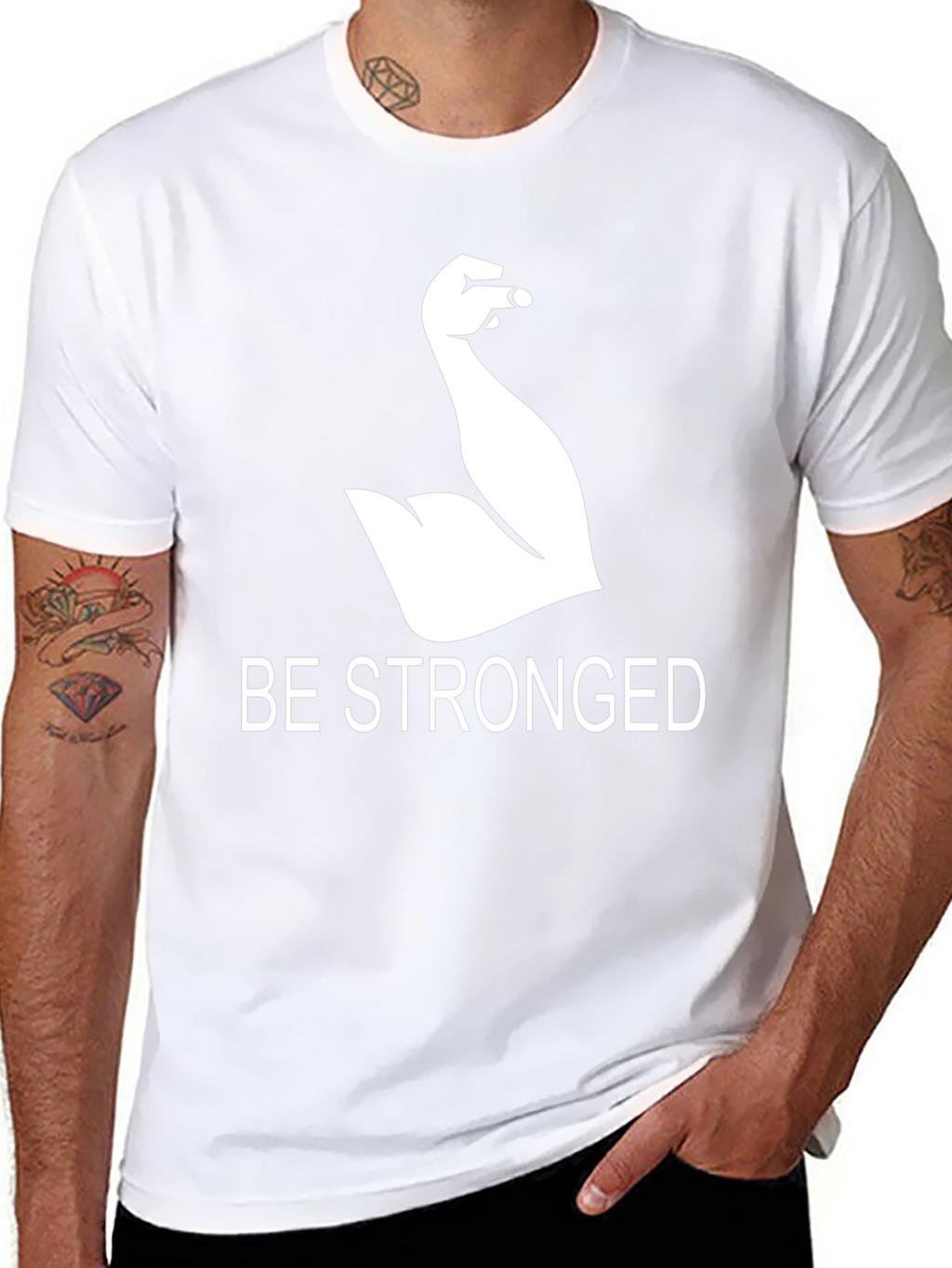 Be Stronged Graphic T-Shirt - Black