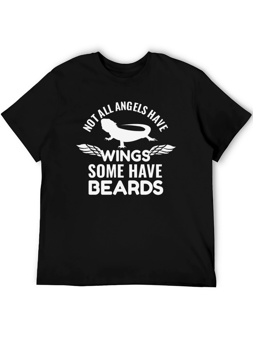 Bearded Dragon Angel Wings Graphic T-Shirt