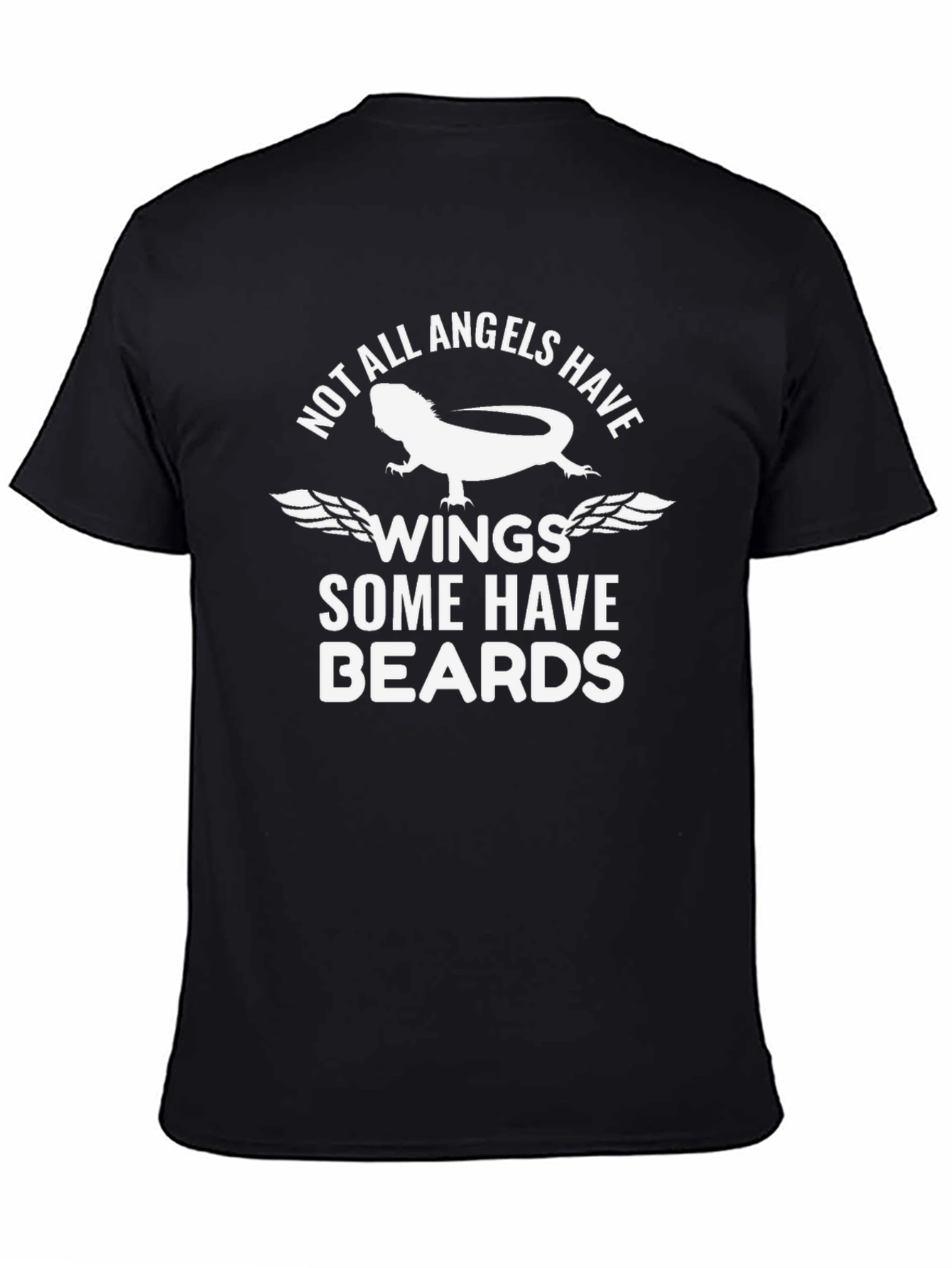 Bearded Dragon Angel Wings Graphic T-Shirt