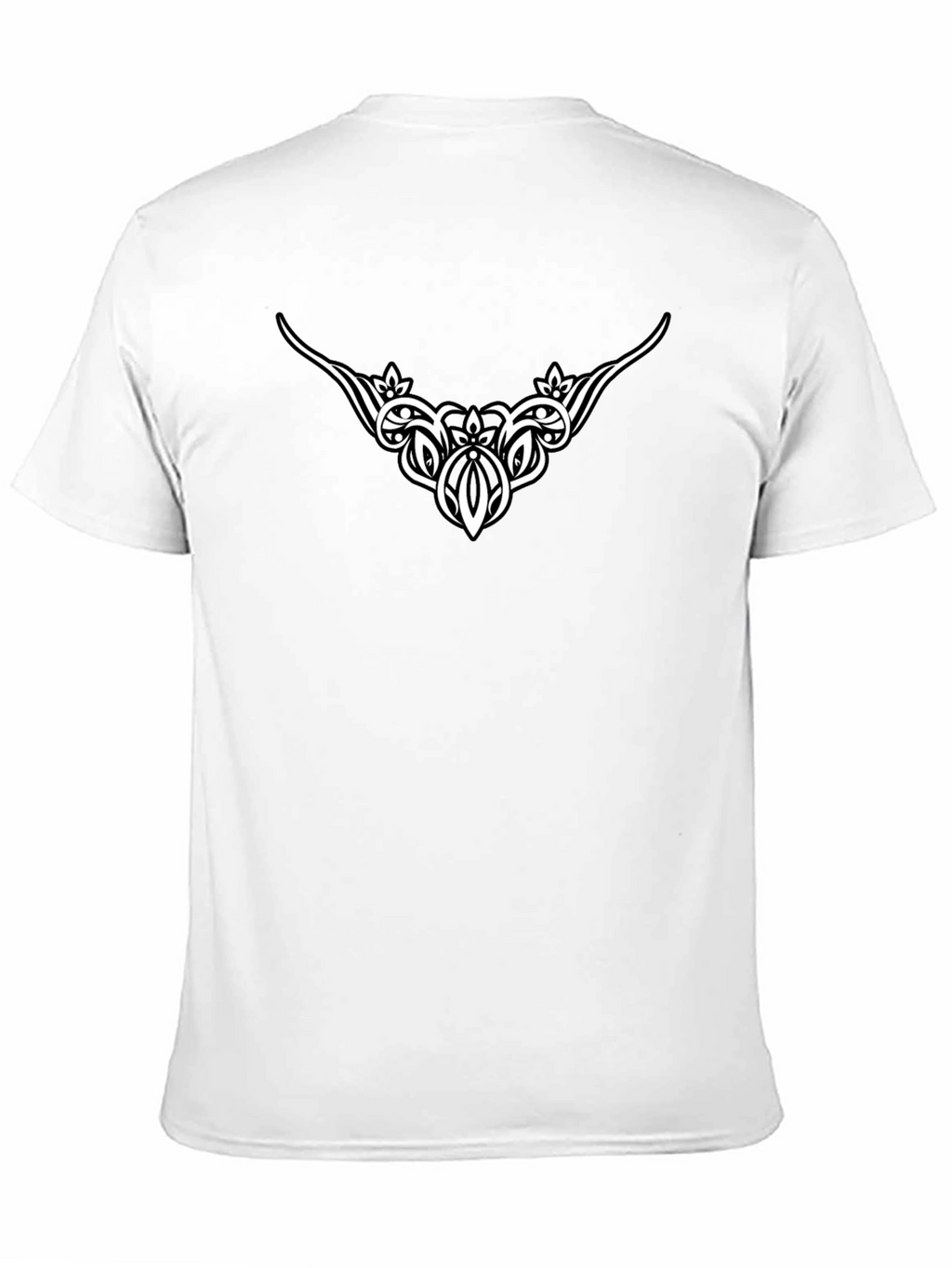 Tribal Graphic Tee - Black Cotton Blend