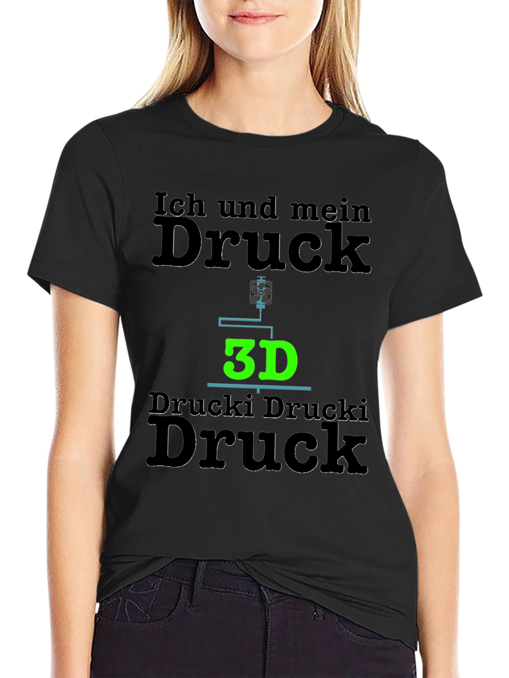 Ich Und Mein Druck T-Shirt 3D Printing Tee