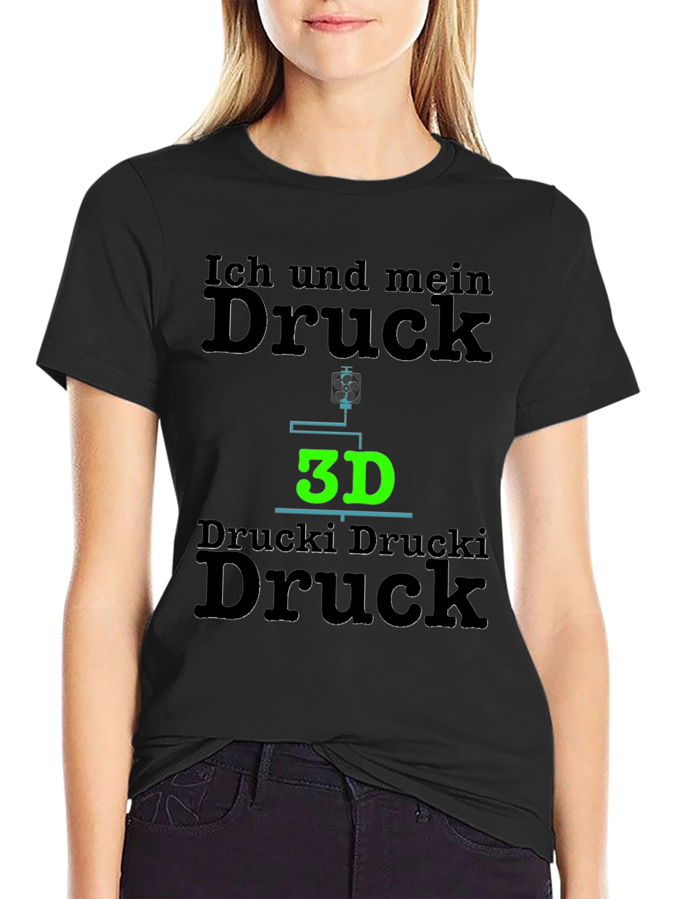 Ich Und Mein Druck T-Shirt 3D Printing Tee