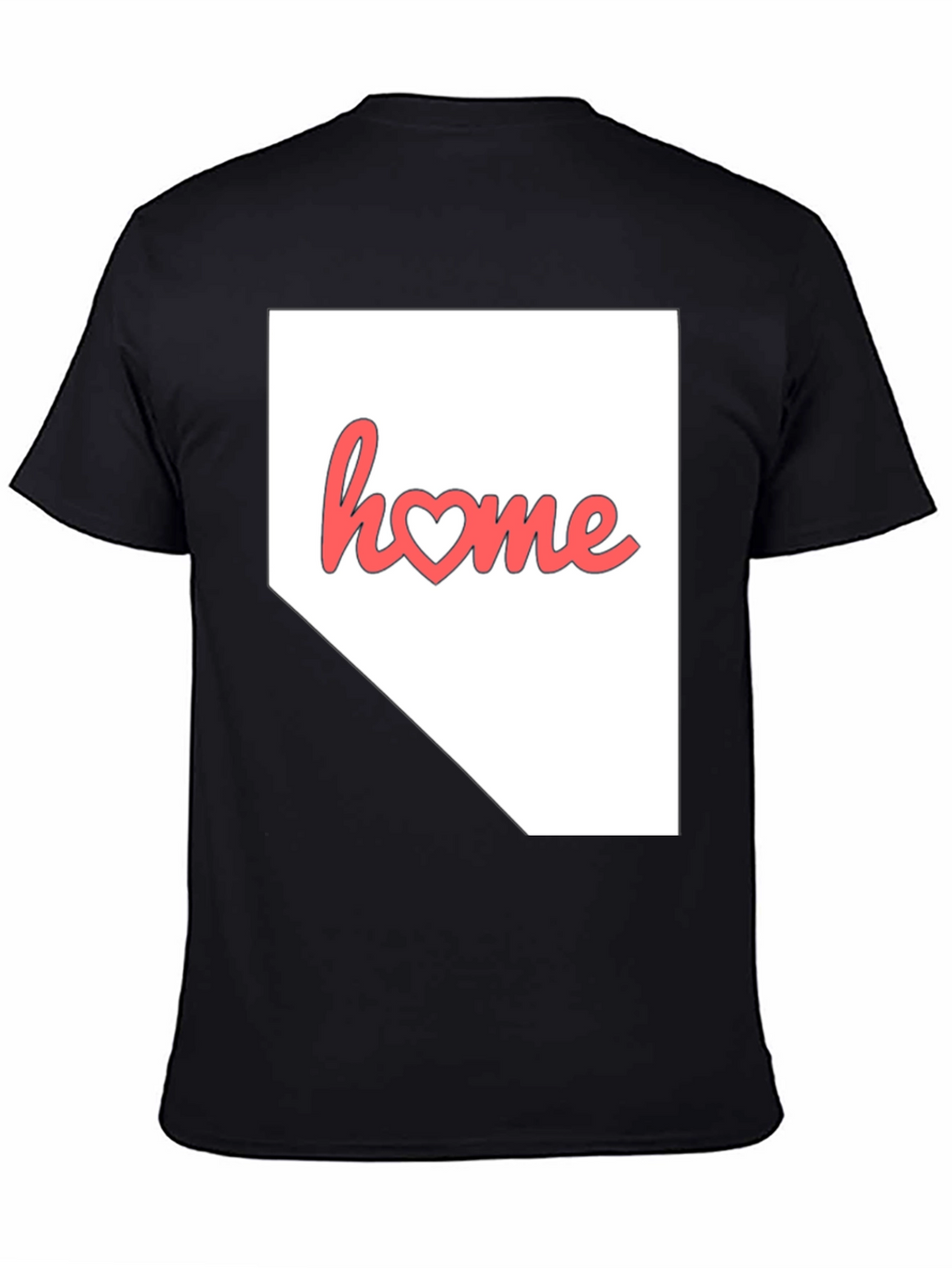 Nevada Home State Heart Graphic T-Shirt
