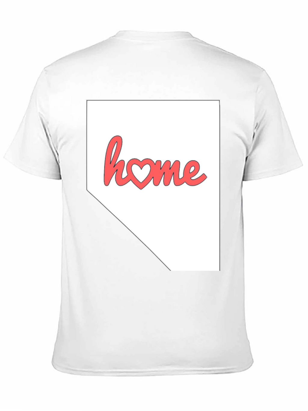 Nevada Home State Heart Graphic T-Shirt