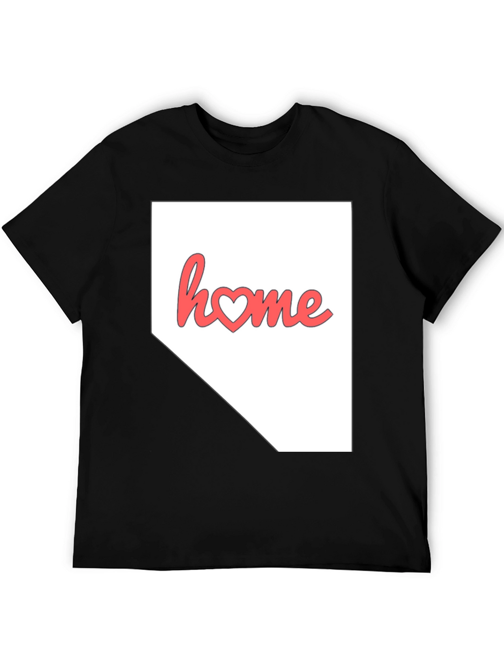 Nevada Home State Heart Graphic T-Shirt