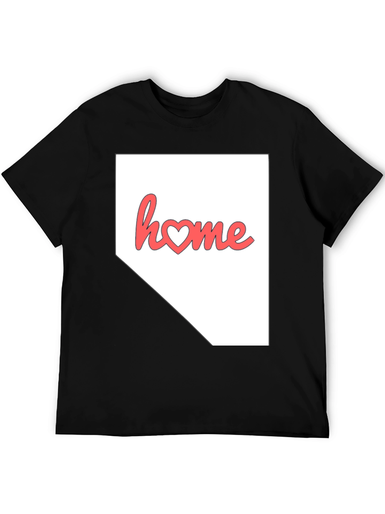 Nevada Home State Heart Graphic T-Shirt
