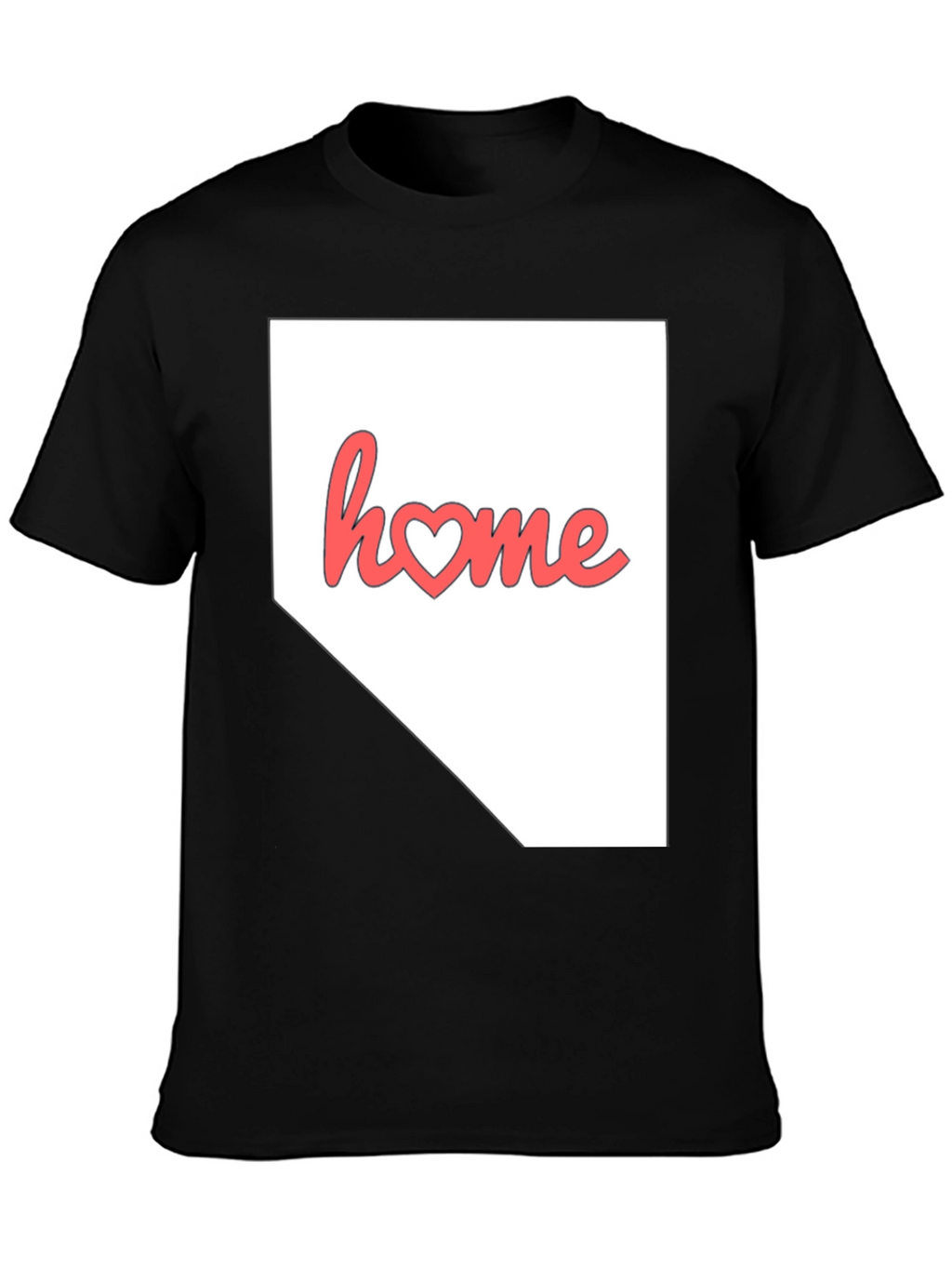 Nevada Home State Heart Graphic T-Shirt
