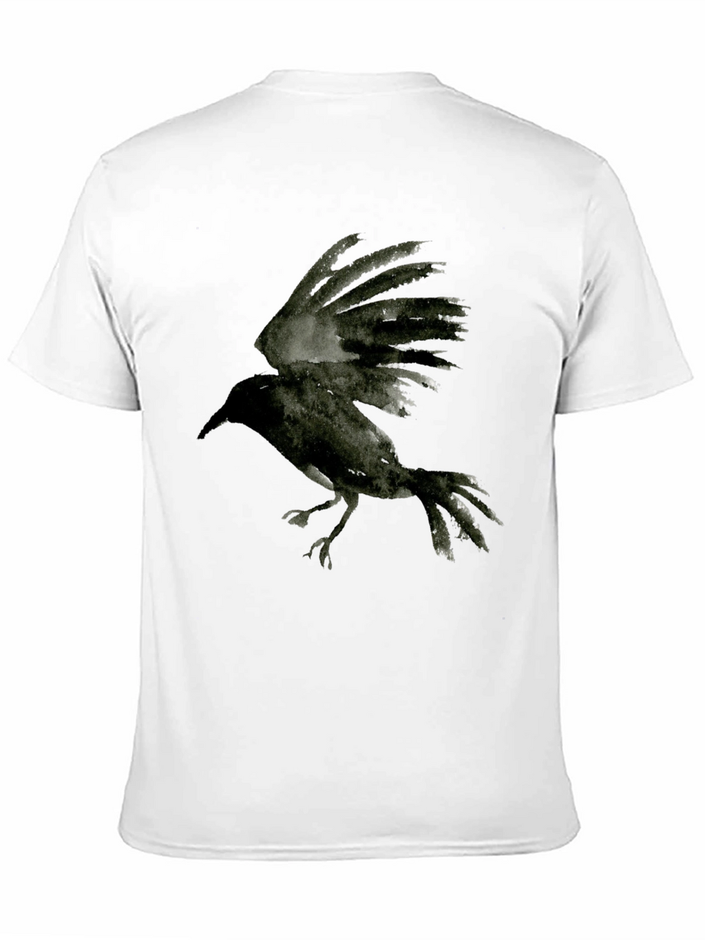 Black Crow Graphic Tee - Unisex Stylish Bird T-Shirt