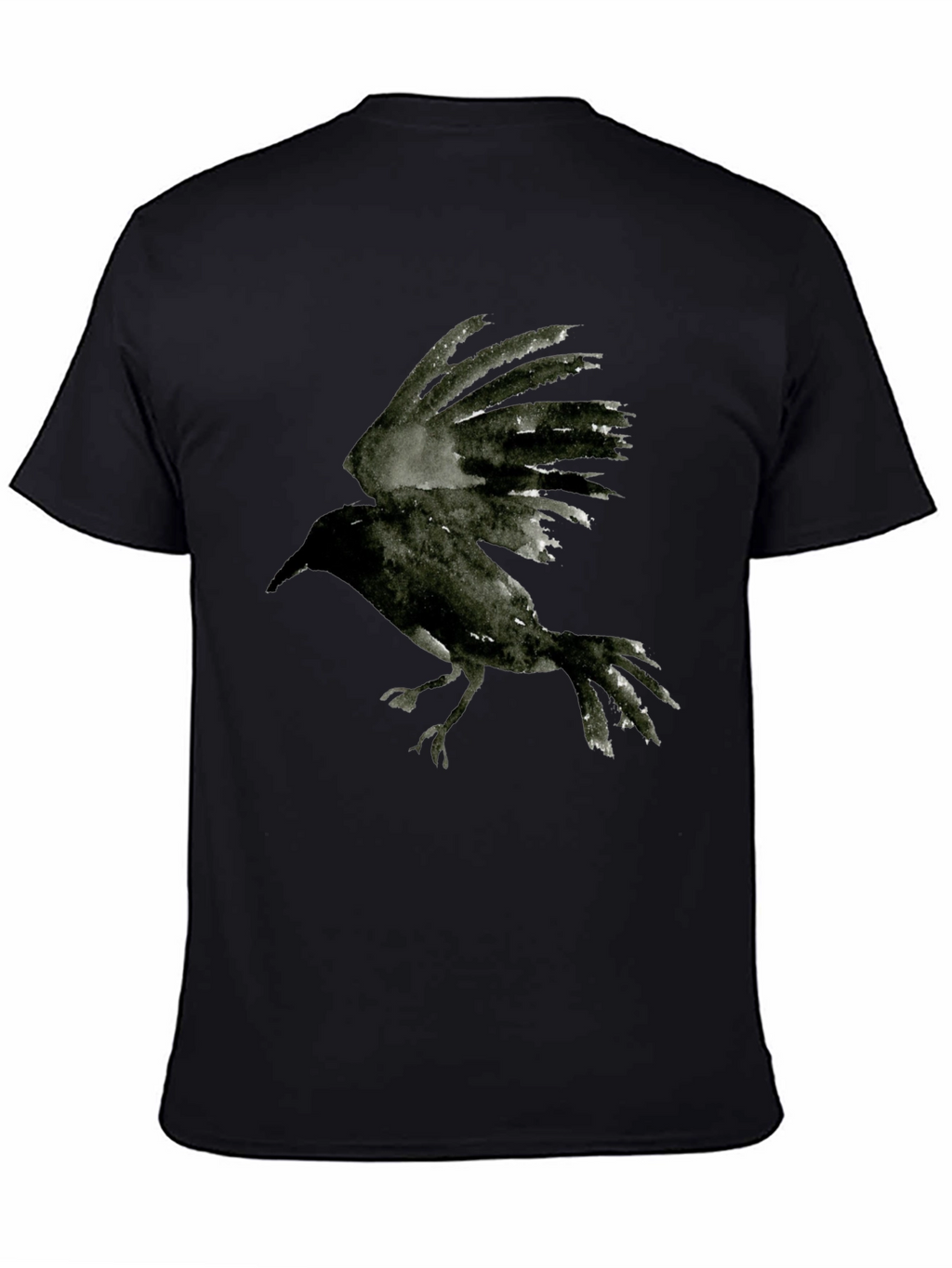 Black Crow Graphic Tee - Unisex Stylish Bird T-Shirt