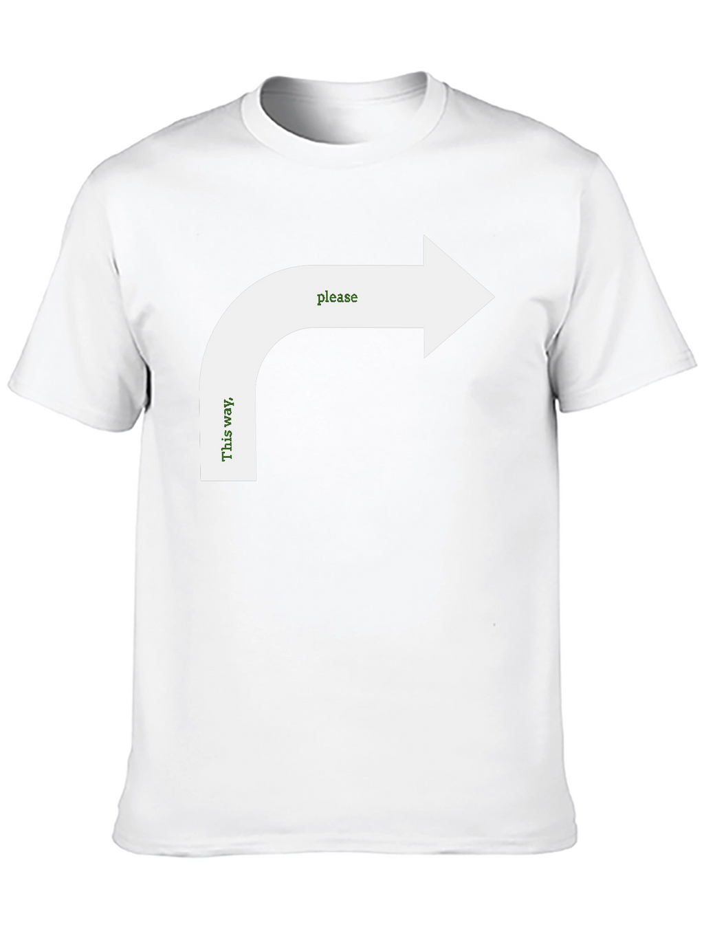 Humorous Directional Arrow Graphic Tee