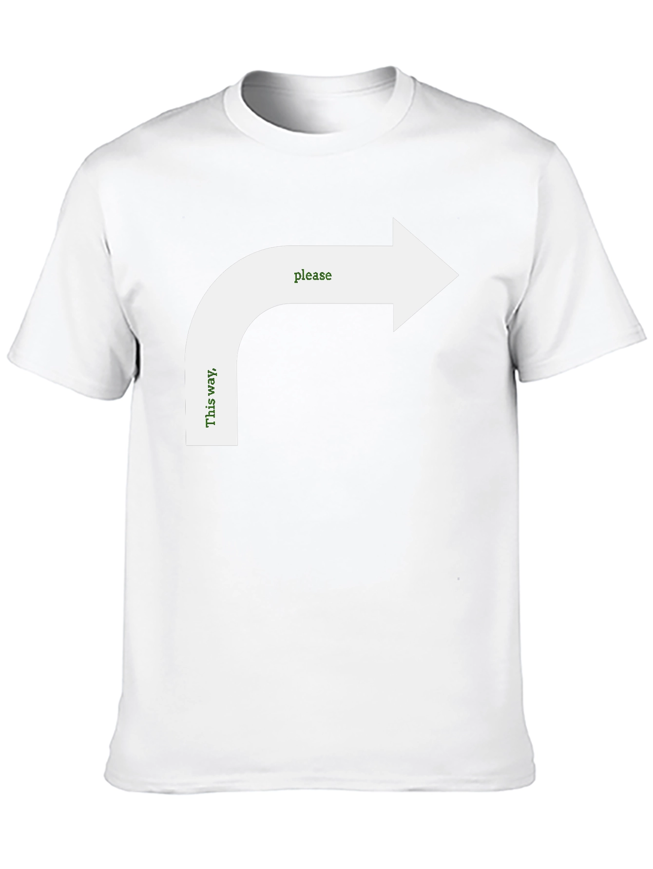 Humorous Directional Arrow Graphic Tee