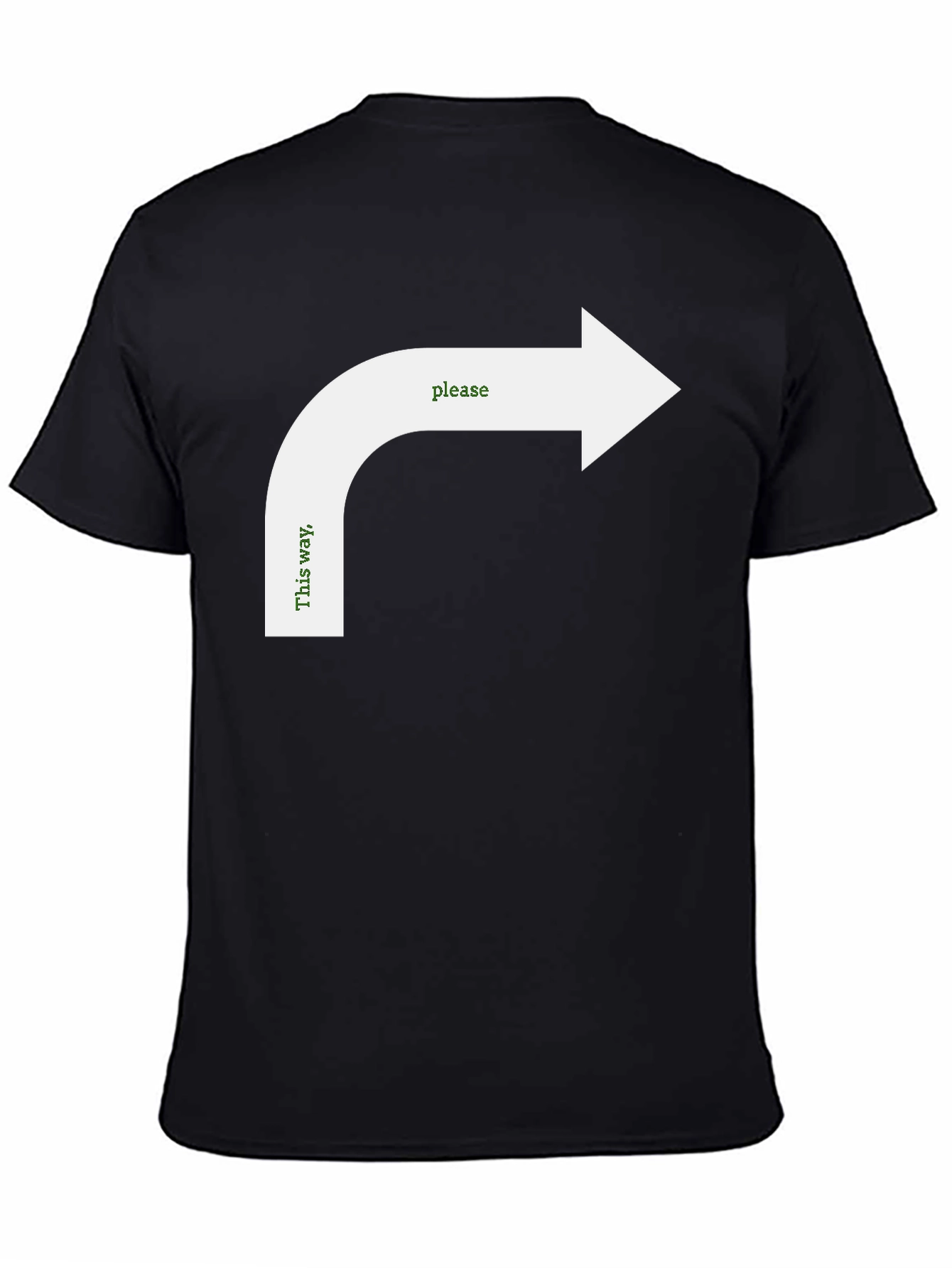 Humorous Directional Arrow Graphic Tee