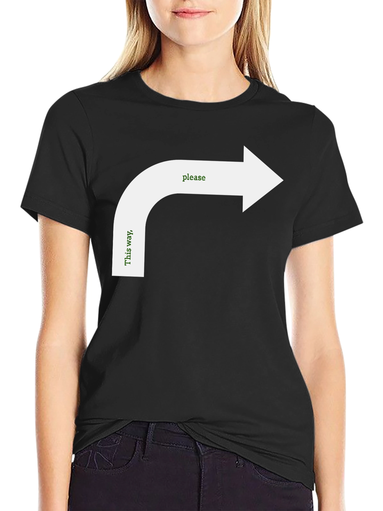 Humorous Directional Arrow Graphic Tee