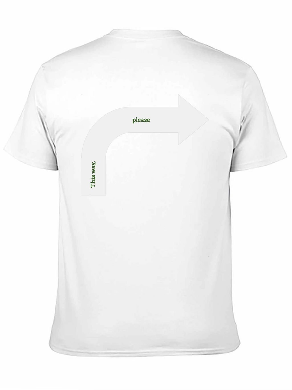 Humorous Directional Arrow Graphic Tee
