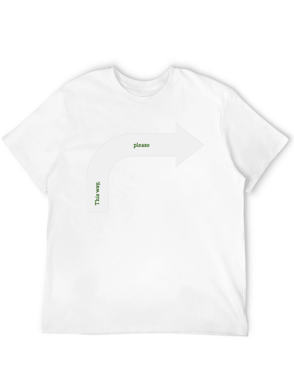 Humorous Directional Arrow Graphic Tee