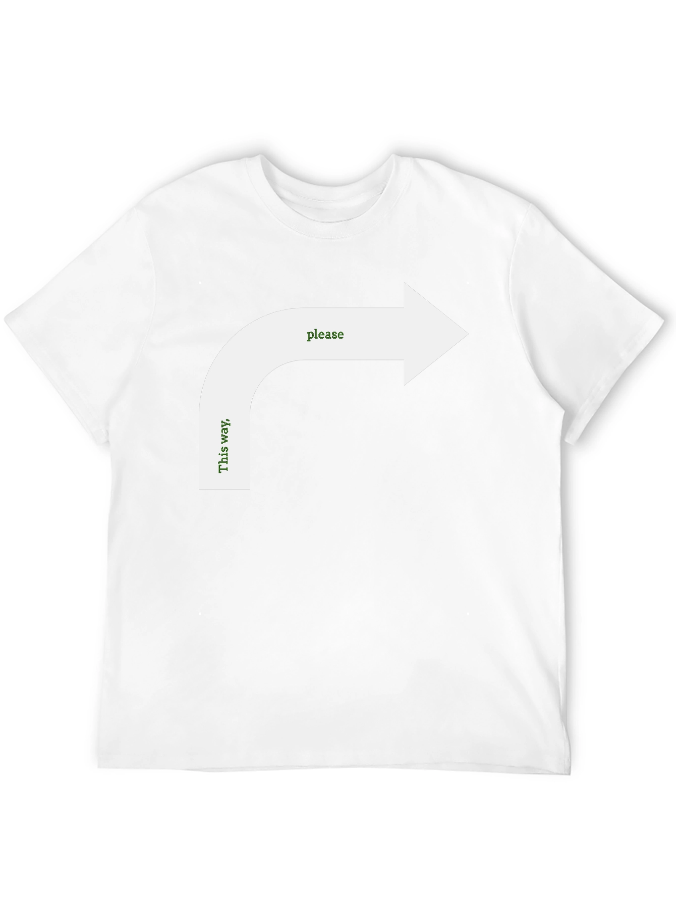 Humorous Directional Arrow Graphic Tee