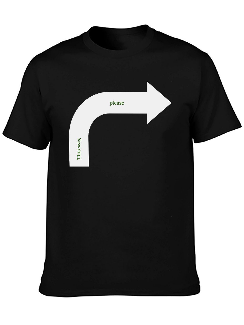 Humorous Directional Arrow Graphic Tee