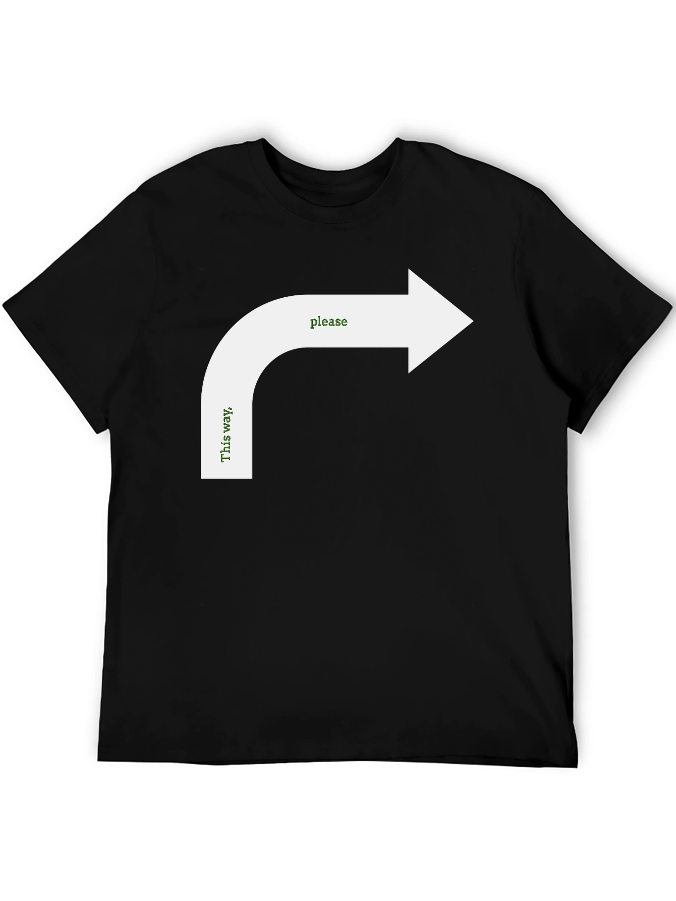 Humorous Directional Arrow Graphic Tee