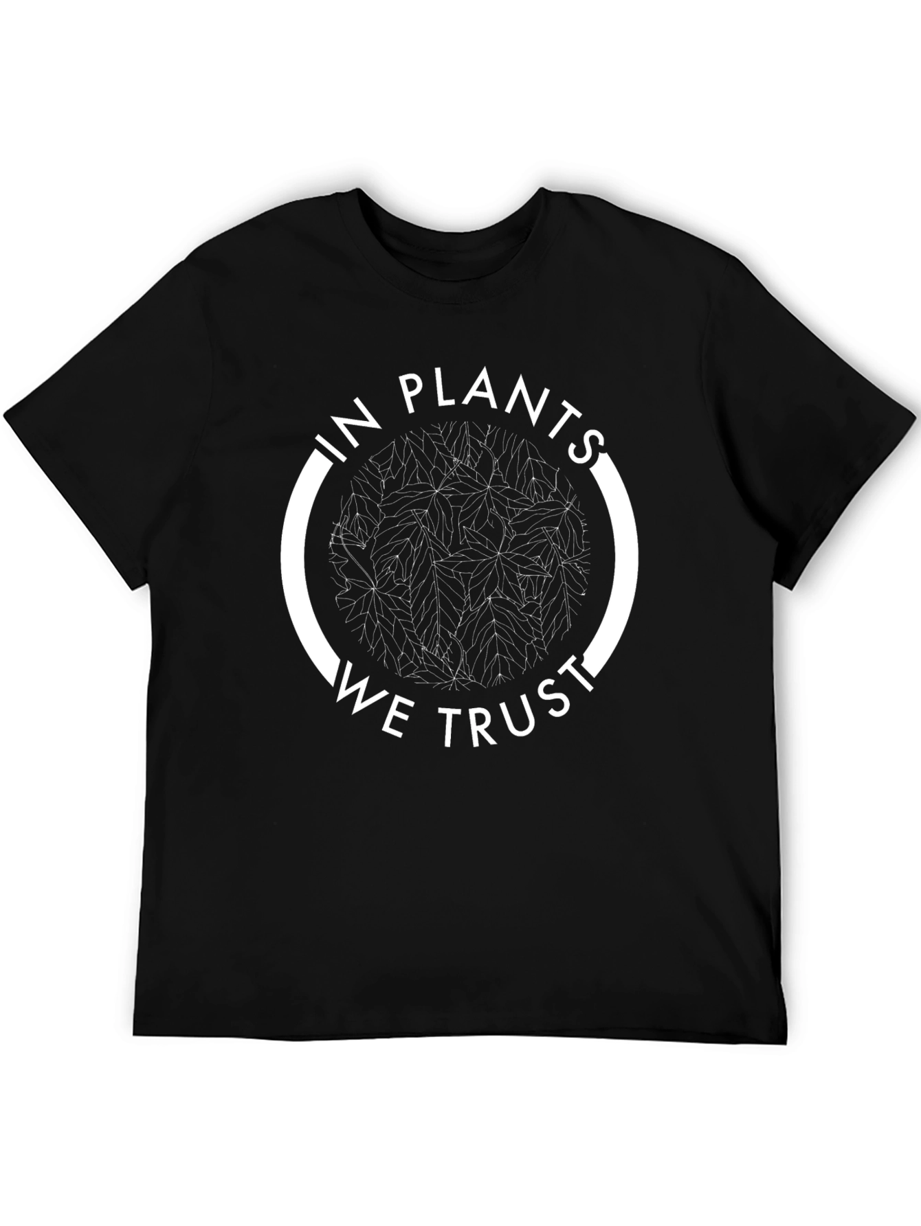 In Plants We Trust Graphic Tee - Black