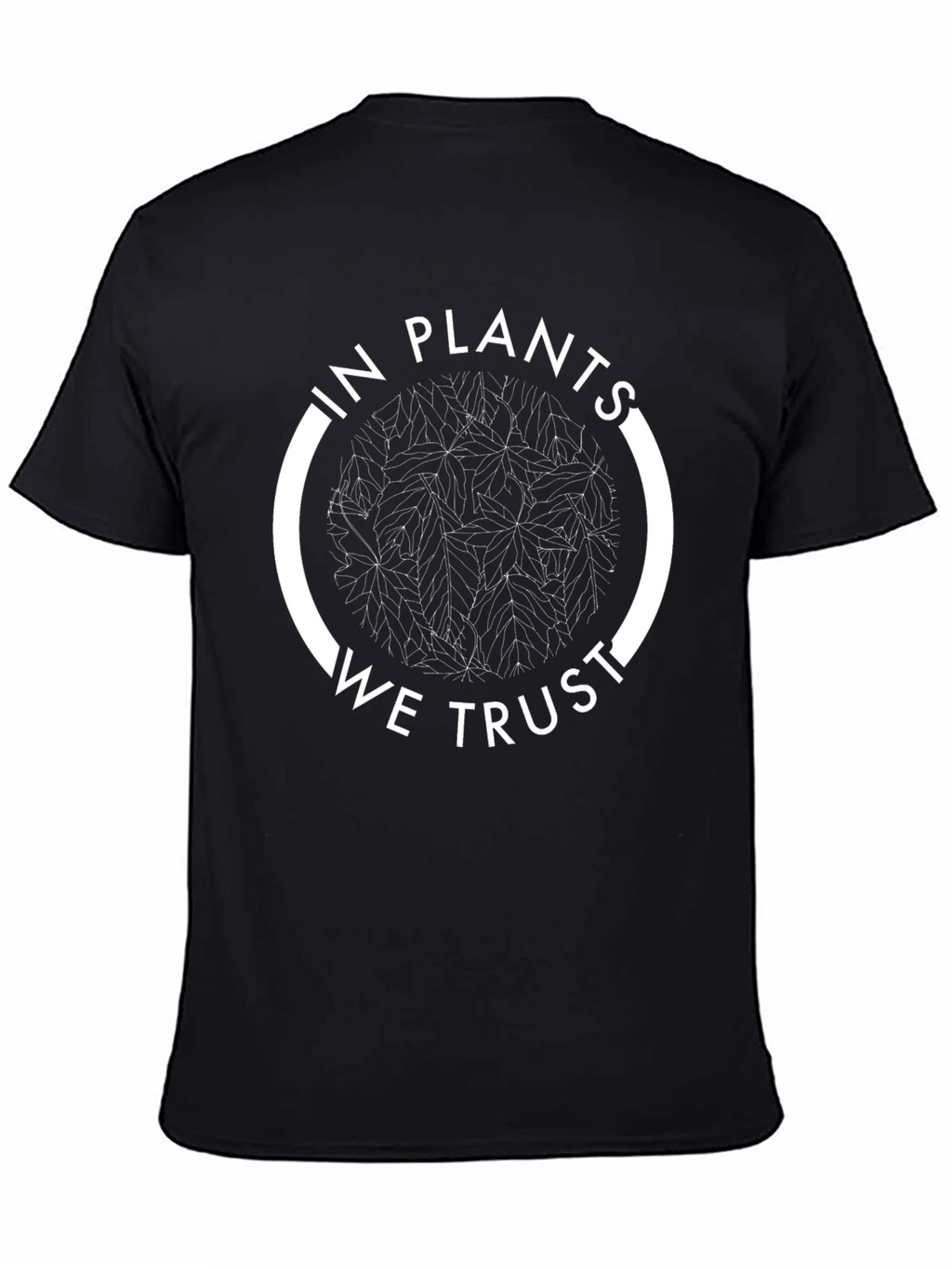 In Plants We Trust Graphic Tee - Black