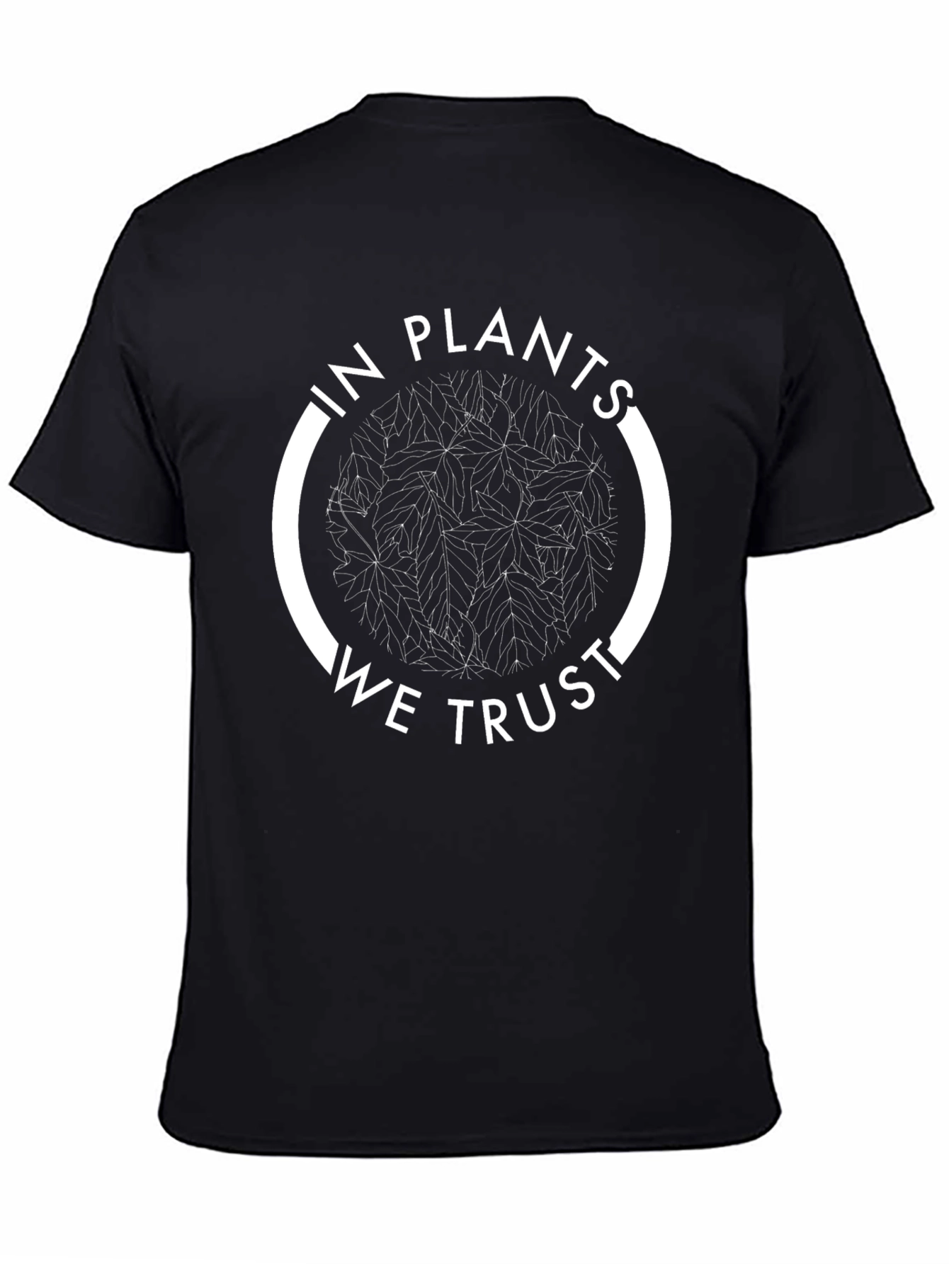 In Plants We Trust Graphic Tee - Black